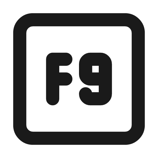 Square f9 icon, line style, from Tabler Icons