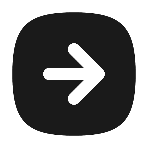 Square rounded arrow right filled icon, filled style, from Tabler Icons