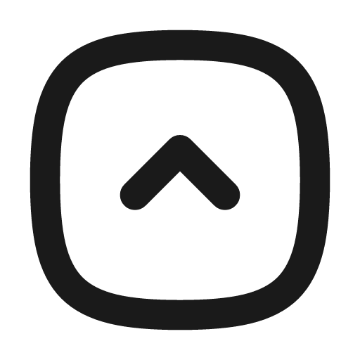Square rounded chevron up icon, line style, from Tabler Icons