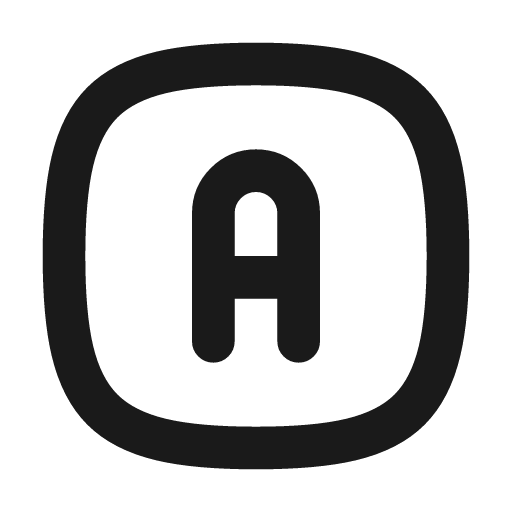 Square rounded letter a icon, line style, from Tabler Icons