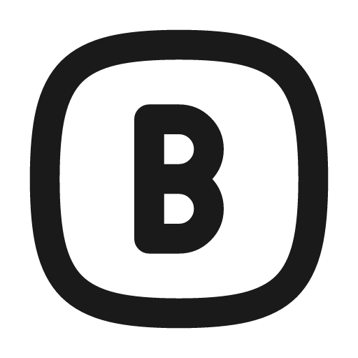 Square rounded letter b icon, line style, from Tabler Icons