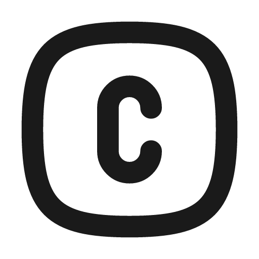 Square rounded letter c icon, line style, from Tabler Icons