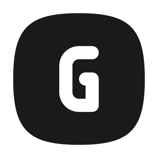 Square rounded letter g filled icon, filled style, from Tabler Icons
