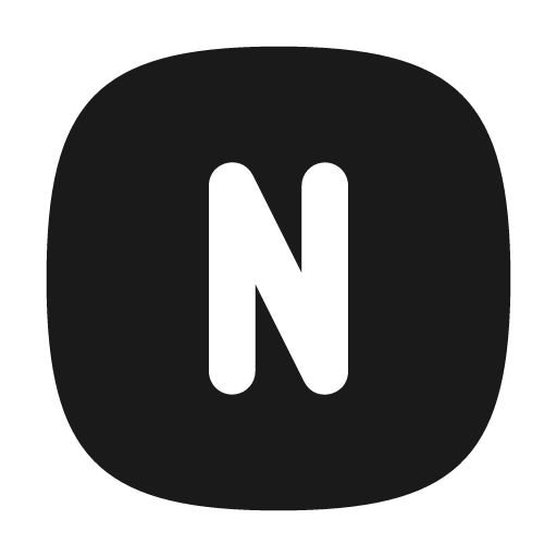 Square rounded letter n filled icon, filled style, from Tabler Icons