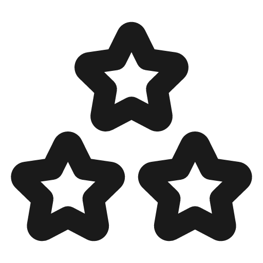Stars icon, line style, from Tabler Icons