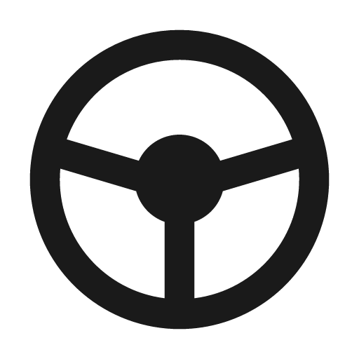 Steering wheel filled icon, filled style, from Tabler Icons