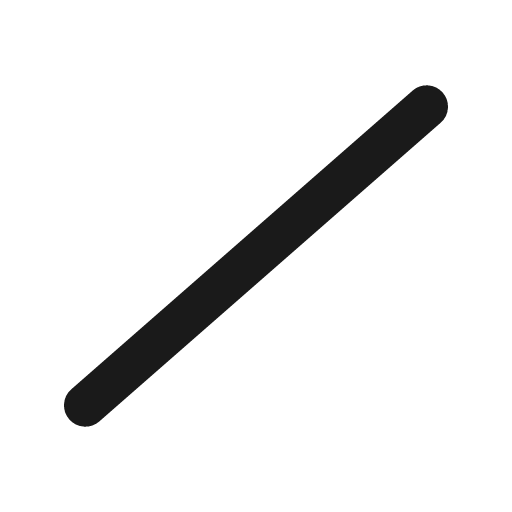 Stroke straight icon, line style, from Tabler Icons