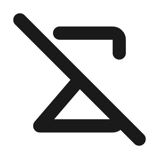 Sum off icon, line style, from Tabler Icons