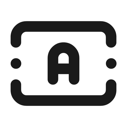 Text outline icon, outline style, from Tabler Icons