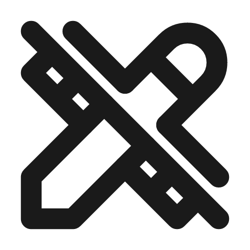 Tools off icon, line style, from Tabler Icons