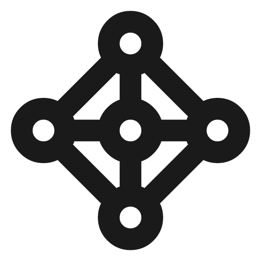 Topology star ring 2 icon, line style, from Tabler Icons