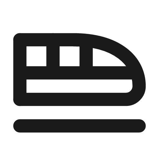Train icon, line style, from Tabler Icons