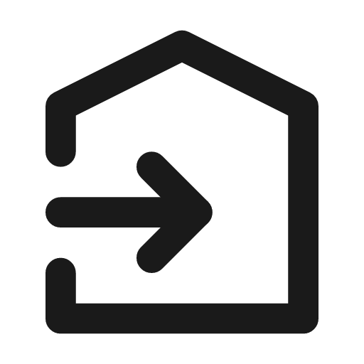 Transfer in icon, line style, from Tabler Icons