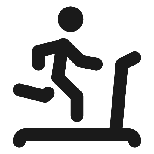 Treadmill icon, line style, from Tabler Icons