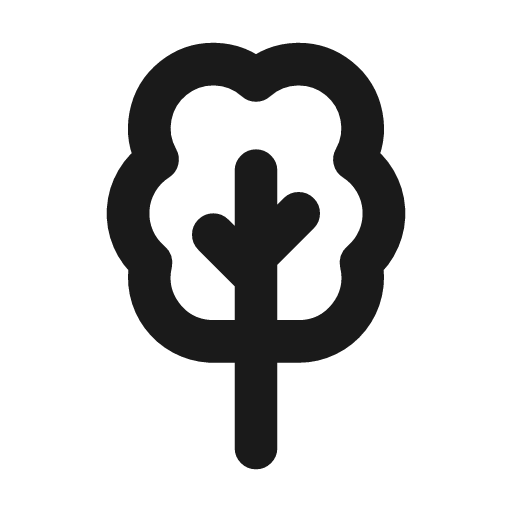 Tree icon, line style, from Tabler Icons