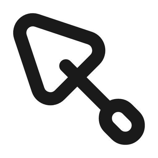 Trowel icon, line style, from Tabler Icons