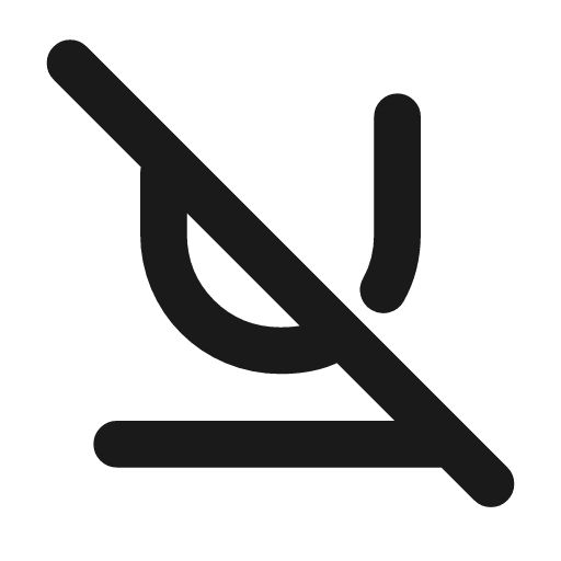 Underline off icon, line style, from Tabler Icons