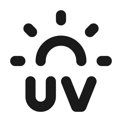 Uv index icon, line style, from Tabler Icons