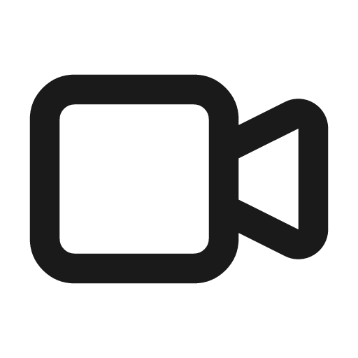 Video icon, line style, from Tabler Icons