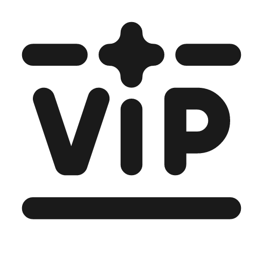 Vip 2 icon, line style, from Tabler Icons