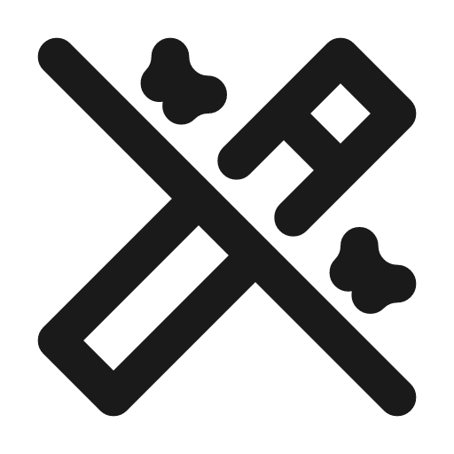 Wand off icon, line style, from Tabler Icons