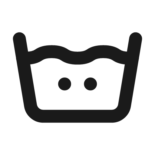 Wash temperature 2 icon, line style, from Tabler Icons