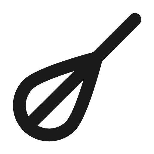 Whisk icon, line style, from Tabler Icons