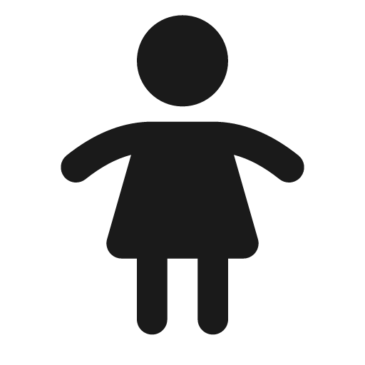 Woman filled icon, filled style, from Tabler Icons