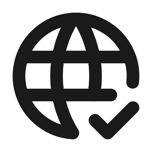 World check icon, line style, from Tabler Icons