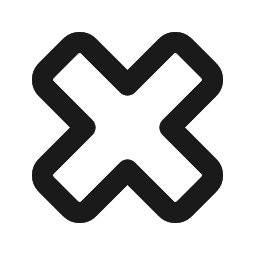 X mark icon, line style, from Tabler Icons