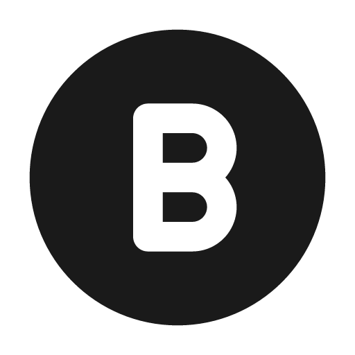 Xbox b filled icon, filled style, from Tabler Icons