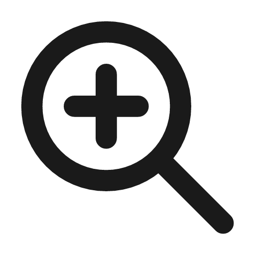 Zoom in icon, line style, from Tabler Icons