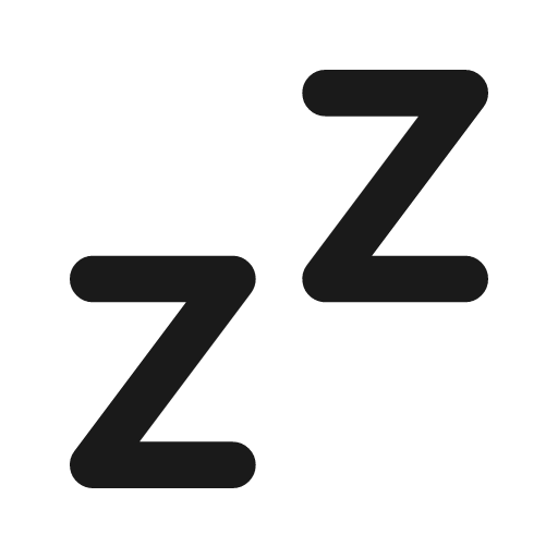 Zzz icon, line style, from Tabler Icons