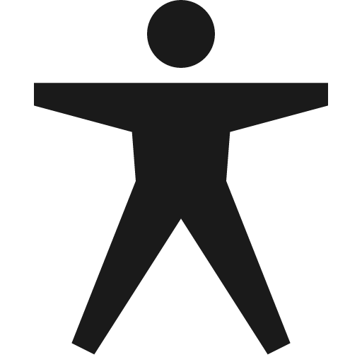 Accessibility filled icon, filled style, from TDesign Icons