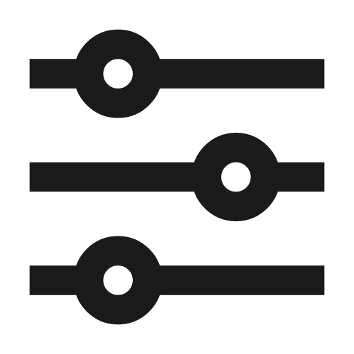 Adjustment icon, line style, from TDesign Icons