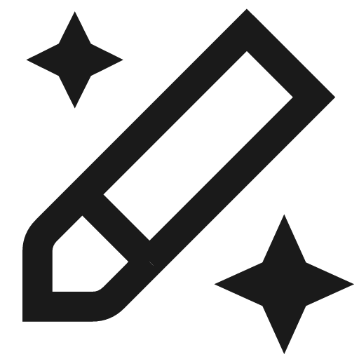 Ai edit icon, line style, from TDesign Icons