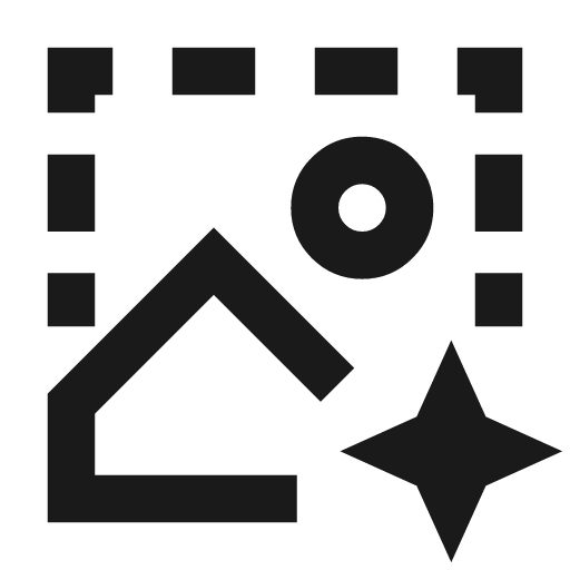 Ai image 1 icon, line style, from TDesign Icons