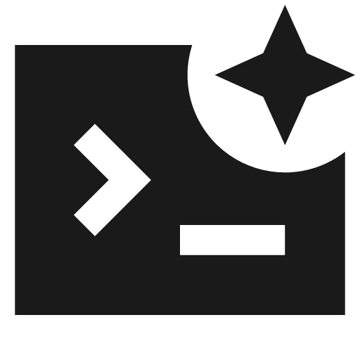 Ai terminal filled icon, filled style, from TDesign Icons