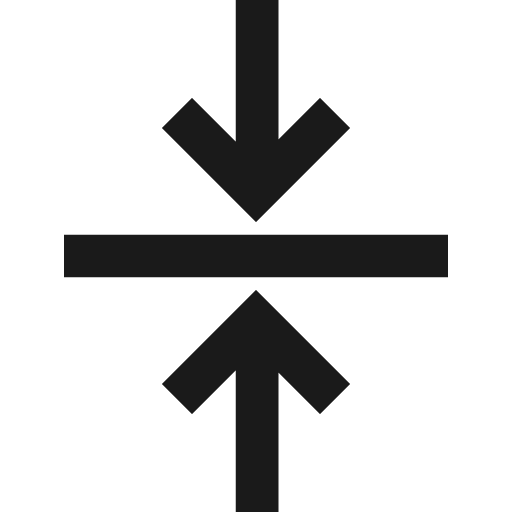 Align vertical icon, line style, from TDesign Icons