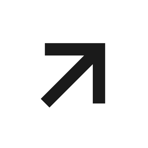 Arrow right up icon, line style, from TDesign Icons