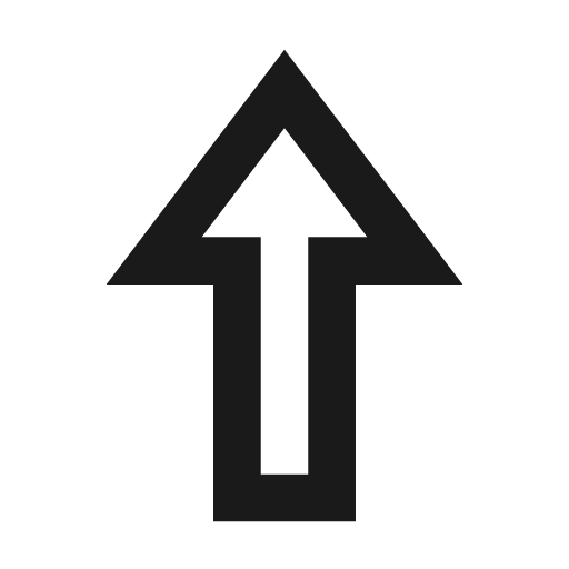Arrow triangle up icon, line style, from TDesign Icons