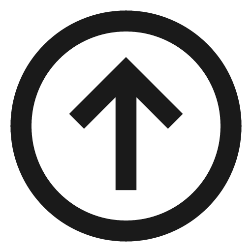 Arrow up circle icon, line style, from TDesign Icons
