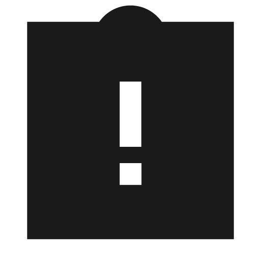 Assignment error filled icon, filled style, from TDesign Icons