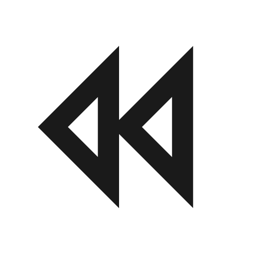 Backward icon, line style, from TDesign Icons