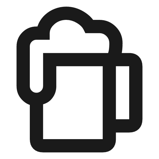 Beer icon, line style, from TDesign Icons