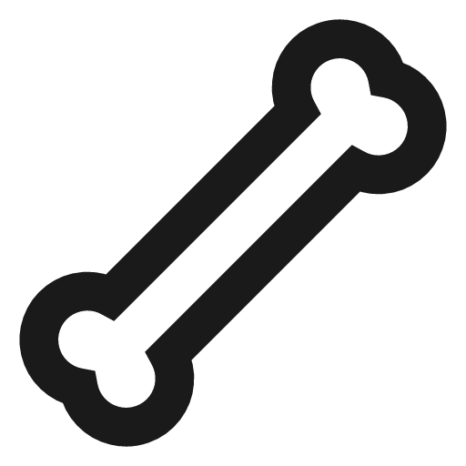 Bone icon, line style, from TDesign Icons
