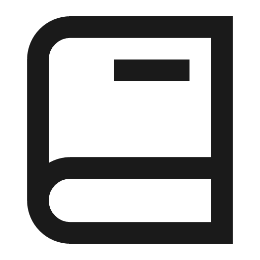Book icon, line style, from TDesign Icons