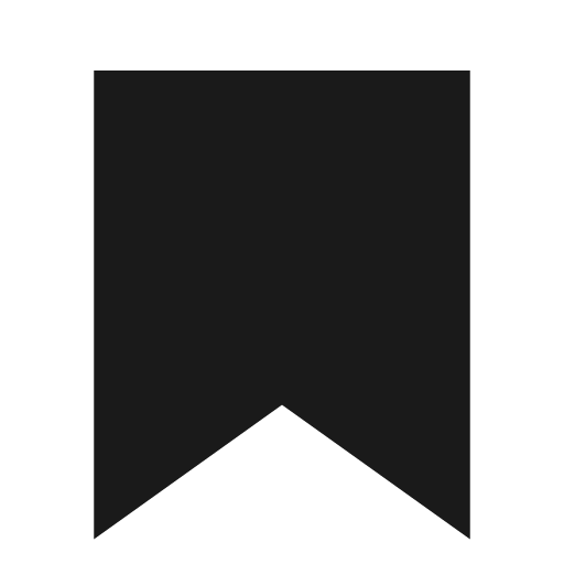 Bookmark filled icon, filled style, from TDesign Icons