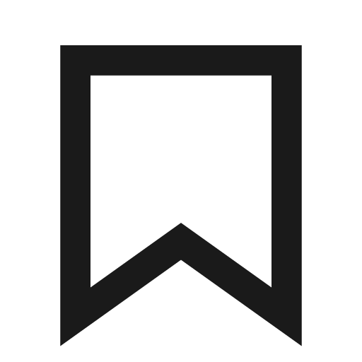 Bookmark icon, line style, from TDesign Icons