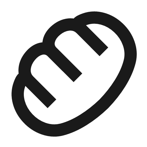 Bread icon, line style, from TDesign Icons